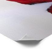 Rood rood 30-tabel weddenschapenkaart poster (Hoek)