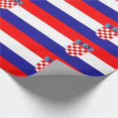 Rood rood Blauw Cadeaupapier (Hoek)