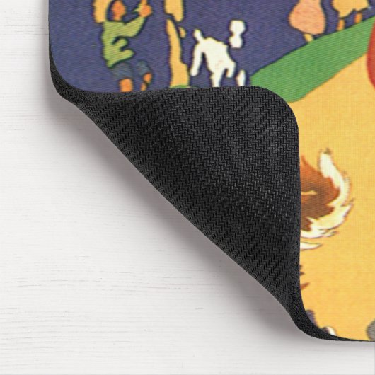  Rood Rood Rood Hood op een feest Muismat (Hoek)