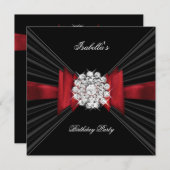 Rood Rood Rood Rood Rood Rood Rood Bow Kaart (Voorkant / Achterkant)