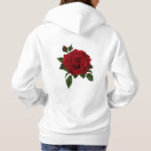 Rood roodbloem hoodie