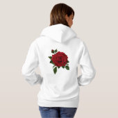 Rood roodbloem hoodie