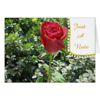 Rood roodbruine pit-kaart, enkel-A-Note
