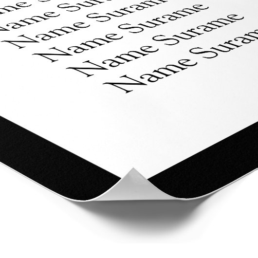 Rood roodbruine tafel poster (Hoek)