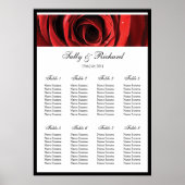 Rood roodbruine tafel poster (Voorkant)