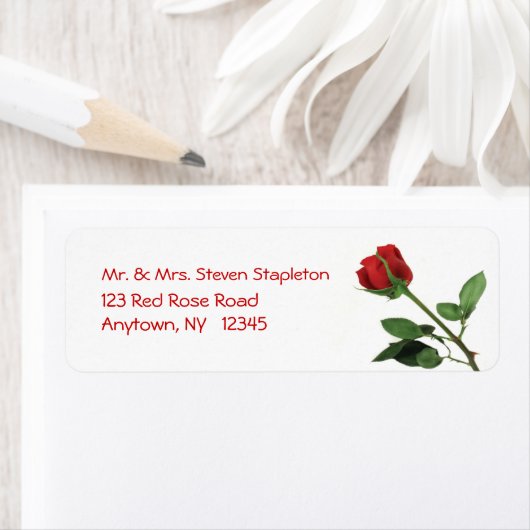 Rood roodlabel etiket (Insitu)