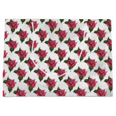  rood roodpatroon groot cadeauzakje (Voorkant)