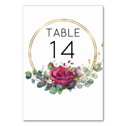 Rood roodroodbruine Geometrische Ringbruiloft Kaart (Voorkant)