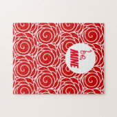 Rood roodroos is een mijne Valentijn Legpuzzel (Horizontaal)