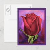 Rood roodroze flauwschilderen - Meervoudig Briefkaart (Voorkant / Achterkant)