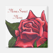 Rood roodroze mam Sweet Mam Magnet (Voorkant)