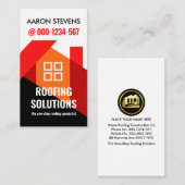 Rood Rooftop Building Roofer Visitekaartje (Voorkant / Achterkant)