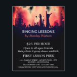 Rood-rookconcert kronkelen, vocalistische lessen flyer<br><div class="desc">Roodrook concert Crowd, vocalistische lessen Adverteren brochures van de Visitekaartje winkel.</div>