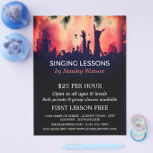 Rood-rookconcert kronkelen, vocalistische lessen flyer (Enkel)