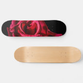 rood-roos-320869 rode roos ROMANTIC LOVE BLACK blo Skateboard (Horizontaal)