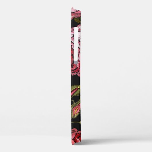 rood roos borduurpatroon Case-Mate iPhone case (Achterkant / Links)