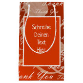 rood, roos, goud, zilver, bedankt + u, bloemen, kl klein cadeauzakje (Voorkant)