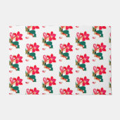 Rood Roos Rood Adenium Flower Summer Oasis Beach Deurmat (Voorkant)