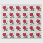 Rood roos - rood red rose valentine's day cadeaupapier (Vlak)