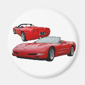 Rood rooster 2002 magneet (Voorkant)