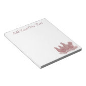 Rood Rooster en kippen Plymouth Rock Boerderij Notitieblok (Schuin)