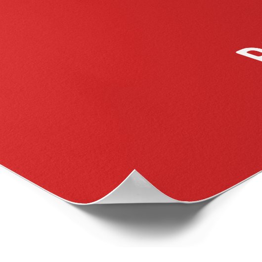 Rood Rooted Christelijk Faith Quote Poster (Hoek)