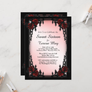 Rood Rose Gothic Sweet Sixteen Iron Gate Roze Kaart