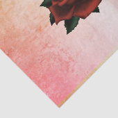 Rood Rose Gothic Wedding Peach Tissuepapier (Detail)