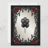 Rood Rose Gotisch Zoet Zestien IJzeren Poort Goud Kaart (Achterkant)