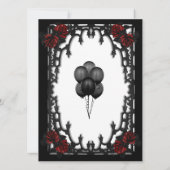 Rood Rose Gotisch Zoet Zestien IJzeren Poort Wit Kaart (Achterkant)