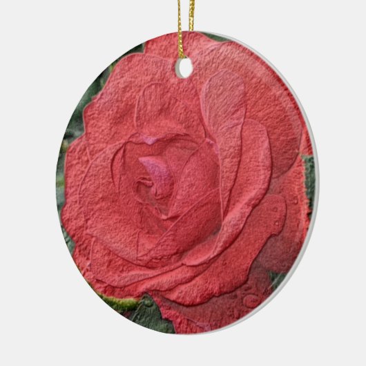 Rood Rose Pencil Art Flower Ornament (Links)