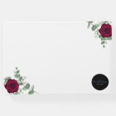 Rood Rose Trouwtafel Nummer Gastenboek (Achterkant)