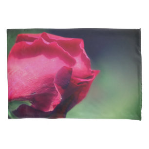 Rood rosebud buien kussensloop