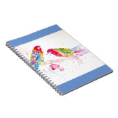 Rood rosella Parrot Waterverf Notitieboek schilder (Rechterzijde)