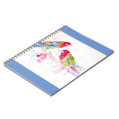 Rood rosella Parrot Waterverf Notitieboek schilder (Linkerzijde)