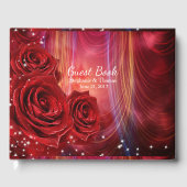 Rood Roses Wedding Guest Book Gastenboek (Voorkant)