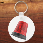 Rood roterend noodbakenlicht sleutelhanger (Voorkant)