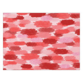 Rood Roze Abstract penseelstreken Patroon Tafelkleed (Voorkant (Horizontaal))