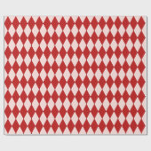 Rood & Roze Argyle Feestelijke Moderne Kerst Cadeaupapier (Vlak)