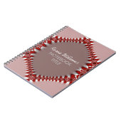 Rood roze batik Notitieboek (Linkerzijde)
