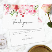 Rood Roze  Bedankkaart