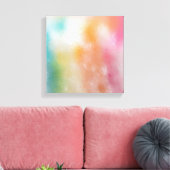 Rood Roze Blauw Paars Groen Geel Modern Trendy Canvas Afdruk (Insitu (Woonkamer))