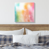 Rood Roze Blauw Paars Groen Geel Modern Trendy Canvas Afdruk (Insitu (Slaapkamer))