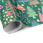 Rood roze blauwe roze roze roze roodroze roodroze  cadeaupapier (Rol Hoek)