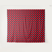 Rood Roze Blauwe Stippenpatroon Wandkleed (Voorkant (horizontaal))