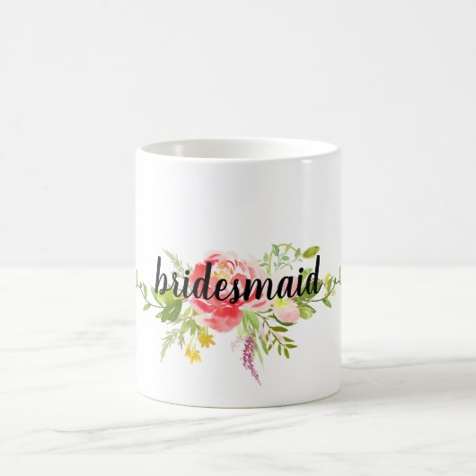 Rood Roze Bloemen Koffiemok (Center)