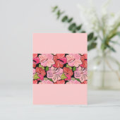 rood-roze briefkaart (Staand voorkant)