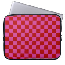 Rood + Roze Check Checkerboard Patroon