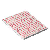 Rood Roze Check Patroon Stijlvol en functioneel Notitieblok (Schuin)
