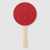 Rood, roze, cool, uniek, trendy, decoratieve kunst handwaaier (Achterkant)